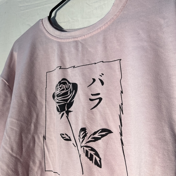 Romwe Men's Rose Graphic Long Sleeve Sweathshirt - Picture 4 of 6